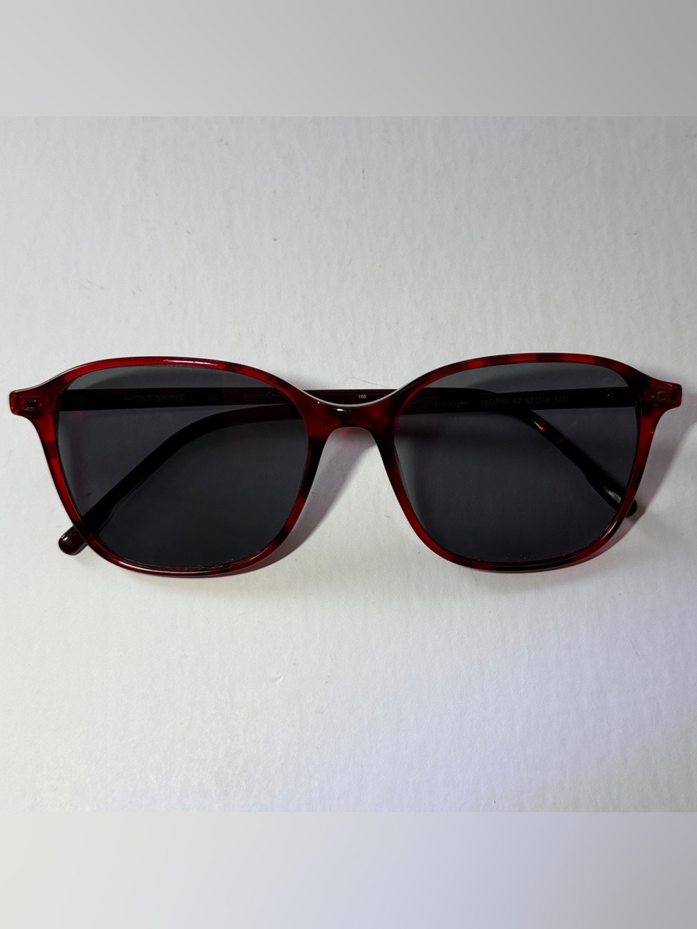 Moleskine MO 1161 42 Red Tortoise Eyeglasses Frame 52-16-140